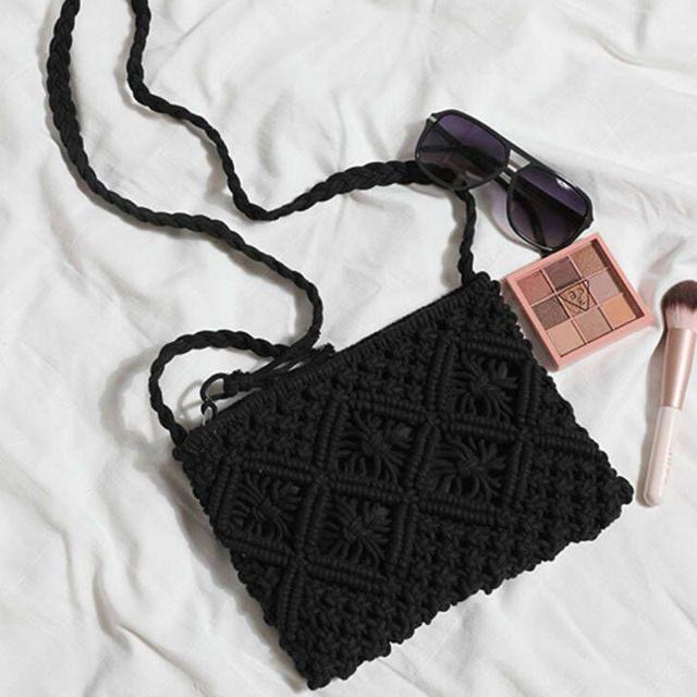 Boho Bliss: Macrame Crochet Bag for Beach and City Adventures
